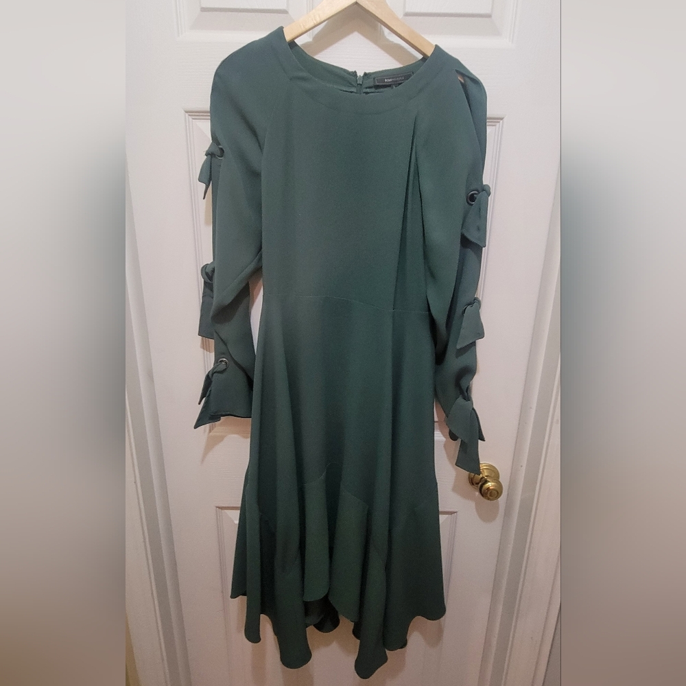 BCBGMaxAzria Forest Green Long Sleeve Dress
